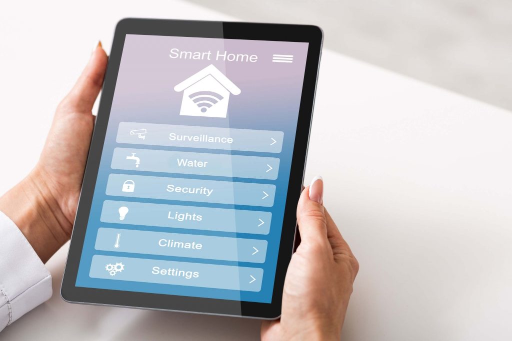 remote smart home control system opened on digital 2021