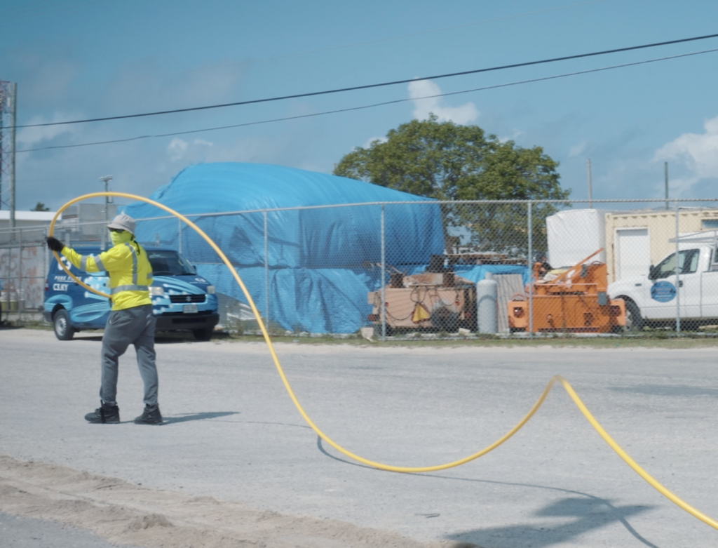 c3 pure fibre micro trenching cayman islands street